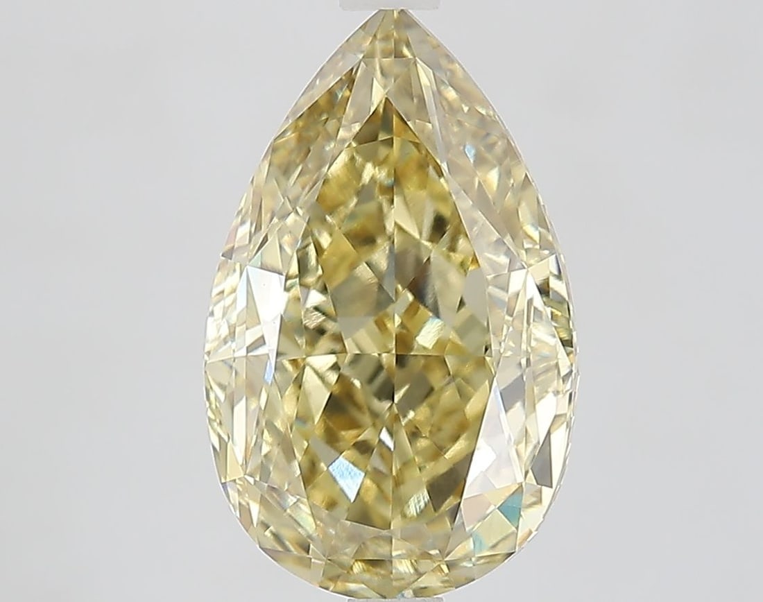 Loose Diamond - PEAR 4.52ct Fancy Intense Yellow VVS1 (1 of 1)