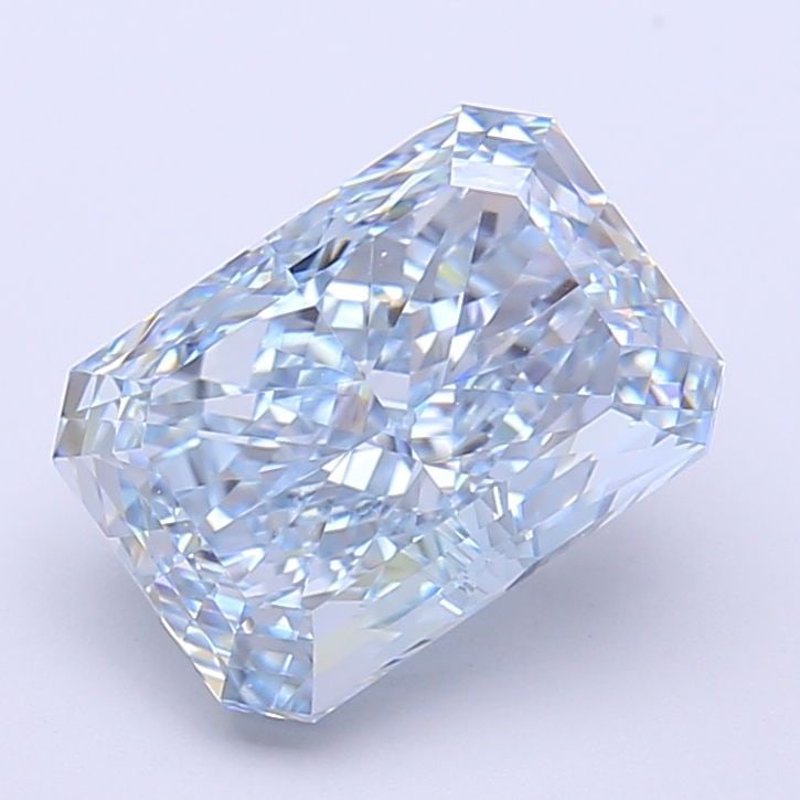 Loose Diamond - RADIANT 3.17ct Fancy Vivid Blue VVS2: Loose Diamond - RADIANT 3.17ct Fancy Vivid Blue VVS2 Source: This is a real non-mined Diamond that has been grown in a lab Shape: RADIANT Carats: 3.17 Color: Fancy Vivid Blue Certification: IGI