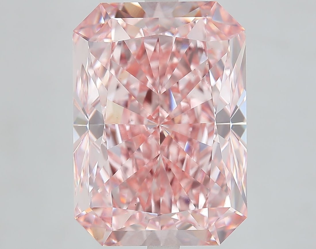 Loose Diamond - RADIANT 12.64ct Fancy Vivid Pink VS1: Loose Diamond - RADIANT 12.64ct Fancy Vivid Pink VS1 Source: This is a real non-mined Diamond that has been grown in a lab Shape: RADIANT Carats: 12.64 Color: Fancy Vivid Pink Certification: IGI Video
