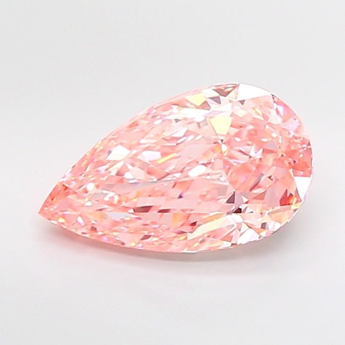 Loose Diamond - PEAR 6.1ct Fancy Vivid Pink VVS2: Loose Diamond - PEAR 6.1ct Fancy Vivid Pink VVS2 Source: This is a real non-mined Diamond that has been grown in a lab Shape: PEAR Carats: 6.1 Color: Fancy Vivid Pink Certification: IGI Video: