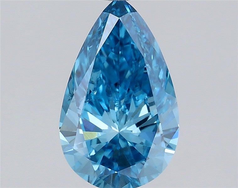 Loose Diamond - PEAR 0.97ct Fancy Vivid Blue VS1: Loose Diamond - PEAR 0.97ct Fancy Vivid Blue VS1 Source: This is a real non-mined Diamond that has been grown in a lab Shape: PEAR Carats: 0.97 Color: Fancy Vivid Blue Certification: IGI Video: