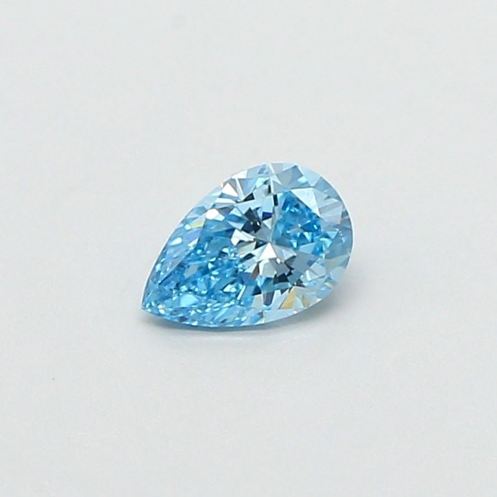 Loose Diamond - PEAR 0.31ct Fancy Vivid Blue VVS2: Loose Diamond - PEAR 0.31ct Fancy Vivid Blue VVS2 Source: This is a real non-mined Diamond that has been grown in a lab Shape: PEAR Carats: 0.31 Color: Fancy Vivid Blue Certification: IGI Video: