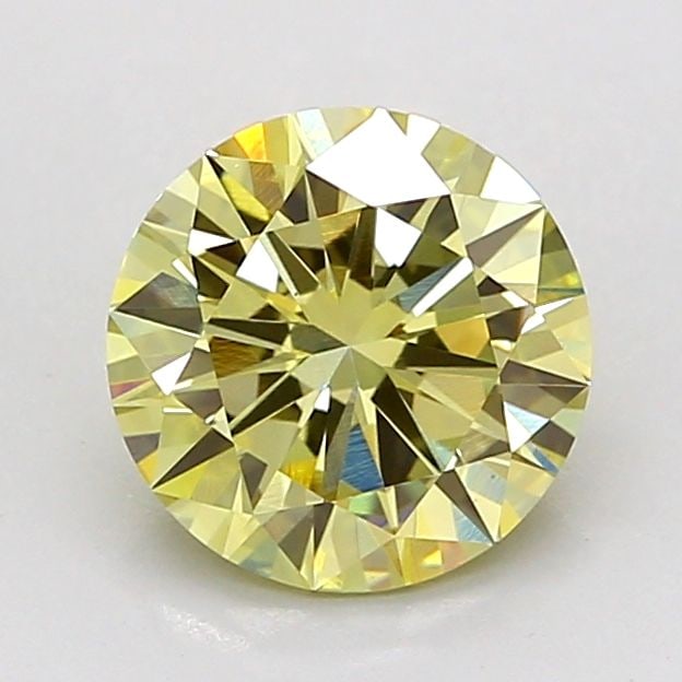 Loose Diamond - ROUND 1.51ct Fancy Yellow VVS2: Loose Diamond - ROUND 1.51ct Fancy Yellow VVS2 Source: This is a real non-mined Diamond that has been grown in a lab Shape: ROUND Carats: 1.51 Color: Fancy Yellow Certification: IGI Video: