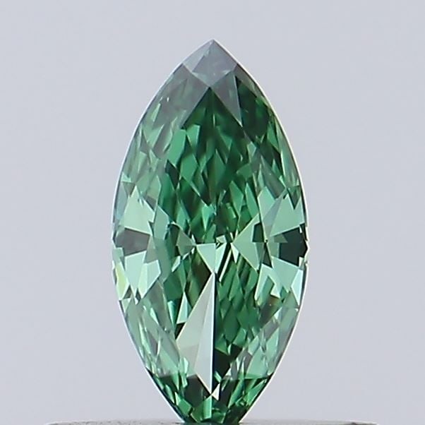 Loose Diamond - MARQUISE 0.23ct Fancy Vivid Green VS1: Loose Diamond - MARQUISE 0.23ct Fancy Vivid Green VS1 Source: This is a real non-mined Diamond that has been grown in a lab Shape: MARQUISE Carats: 0.23 Color: Fancy Vivid Green Certification: NONE Vi
