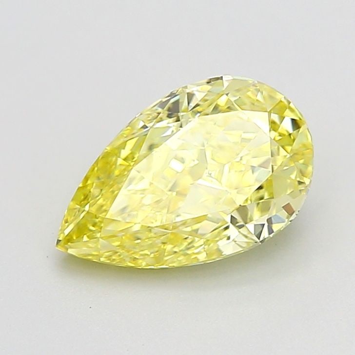 Loose Diamond - PEAR 1.53ct Fancy Intense Yellow VS1: Loose Diamond - PEAR 1.53ct Fancy Intense Yellow VS1 Source: This is a real non-mined Diamond that has been grown in a lab Shape: PEAR Carats: 1.53 Color: Fancy Intense Yellow Certification: IGI Video