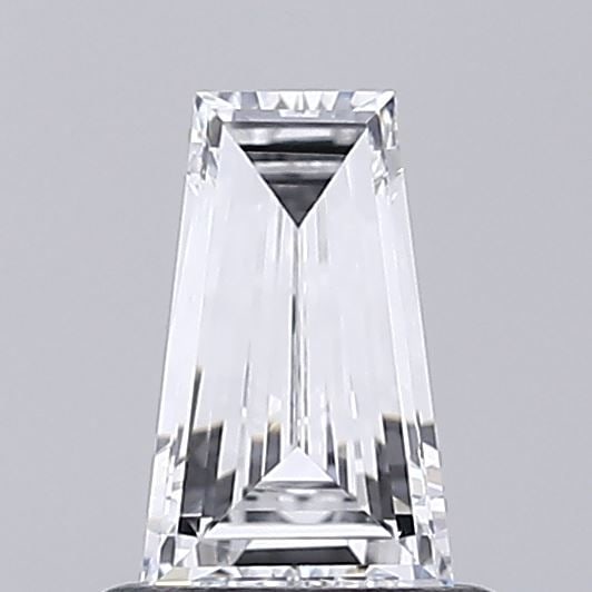 Loose Diamond - TAPERED BAGUETTE 0.61ct E VS1: Loose Diamond - TAPERED BAGUETTE 0.61ct E VS1 Source: This is a real non-mined Diamond that has been grown in a lab Shape: TAPERED BAGUETTE Carats: 0.61 Color: E Clarity: VS1 Certification: NONE