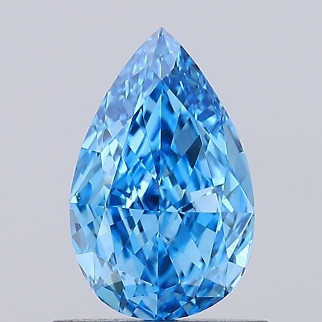Loose Diamond - PEAR 0.83ct Fancy Vivid Blue VVS2: Loose Diamond - PEAR 0.83ct Fancy Vivid Blue VVS2 Source: This is a real non-mined Diamond that has been grown in a lab Shape: PEAR Carats: 0.83 Color: Fancy Vivid Blue Certification: NONE Video:
