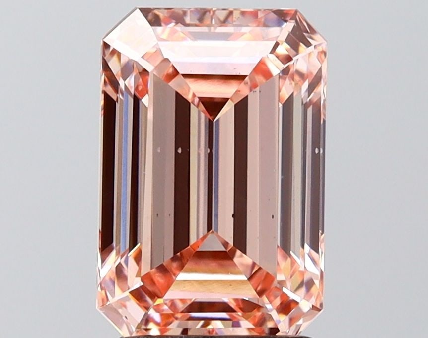 Loose Diamond - EMERALD 3.01ct Fancy Intense Pink VS2: Loose Diamond - EMERALD 3.01ct Fancy Intense Pink VS2 Source: This is a real non-mined Diamond that has been grown in a lab Shape: EMERALD Carats: 3.01 Color: Fancy Intense Pink Certification: IGI