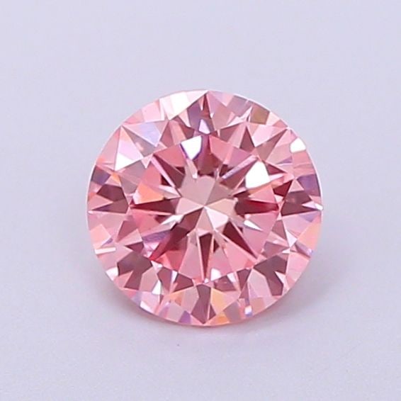 Loose Diamond - ROUND 0.56ct Fancy Intense Pink VS1: Loose Diamond - ROUND 0.56ct Fancy Intense Pink VS1 Source: This is a real non-mined Diamond that has been grown in a lab Shape: ROUND Carats: 0.56 Color: Fancy Intense Pink Certification: IGI Video: