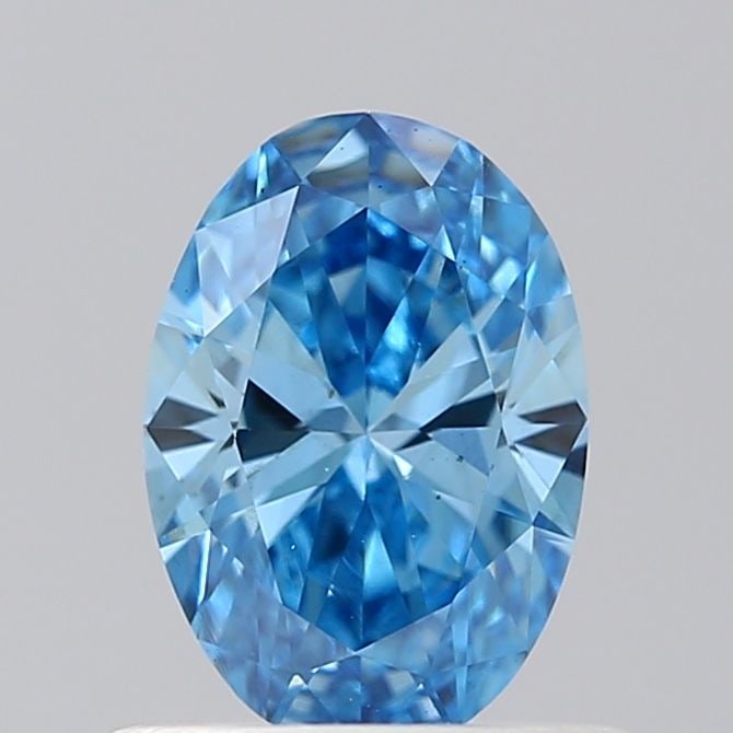Loose Diamond - OVAL 0.55ct Fancy Vivid Blue VS1: Loose Diamond - OVAL 0.55ct Fancy Vivid Blue VS1 Source: This is a real non-mined Diamond that has been grown in a lab Shape: OVAL Carats: 0.55 Color: Fancy Vivid Blue Certification: NONE PLEASE NOTE:
