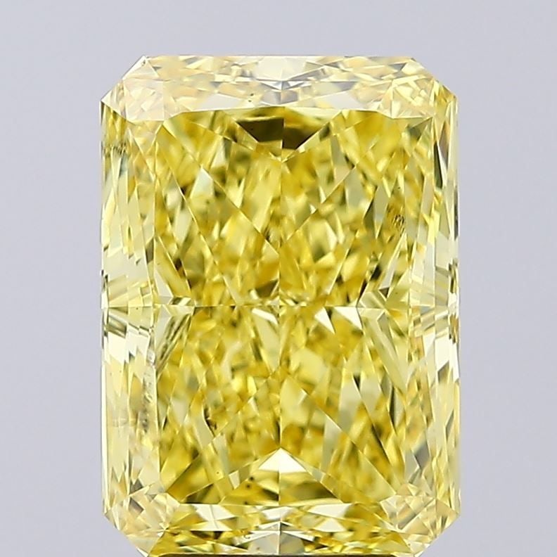 Loose Diamond - RADIANT 4.57ct Fancy Vivid Yellow VS2: Loose Diamond - RADIANT 4.57ct Fancy Vivid Yellow VS2 Source: This is a real non-mined Diamond that has been grown in a lab Shape: RADIANT Carats: 4.57 Color: Fancy Vivid Yellow Certification: IGI Vid
