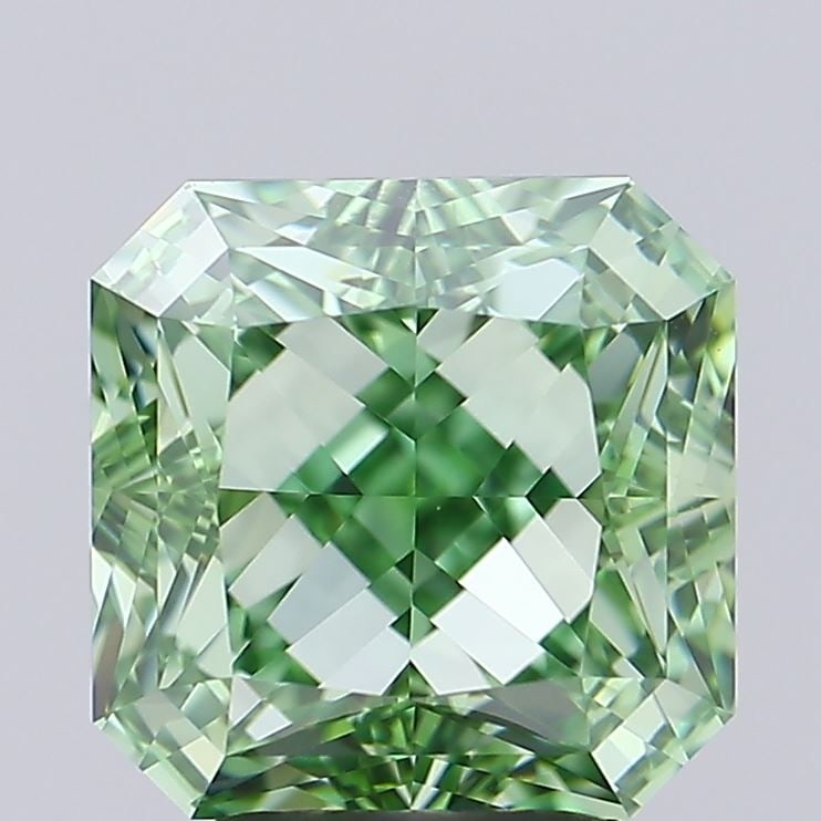 Loose Diamond - SQUARE RADIANT 4.03ct Fancy Vivid Green VVS1: Loose Diamond - SQUARE RADIANT 4.03ct Fancy Vivid Green VVS1 Source: This is a real non-mined Diamond that has been grown in a lab Shape: SQUARE RADIANT Carats: 4.03 Color: Fancy Vivid Green Certifica