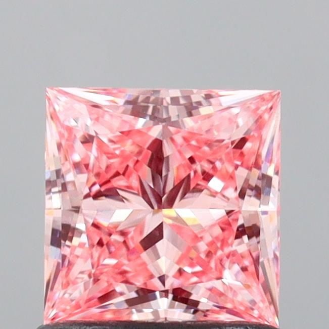Loose Diamond - PRINCESS 0.95ct Fancy Vivid Pink VVS2: Loose Diamond - PRINCESS 0.95ct Fancy Vivid Pink VVS2 Source: This is a real non-mined Diamond that has been grown in a lab Shape: PRINCESS Carats: 0.95 Color: Fancy Vivid Pink Certification: IGI Vide