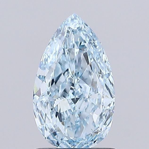 Loose Diamond - PEAR 1.03ct Fancy Intense Blue VS1: Loose Diamond - PEAR 1.03ct Fancy Intense Blue VS1 Source: This is a real non-mined Diamond that has been grown in a lab Shape: PEAR Carats: 1.03 Color: Fancy Intense Blue Certification: IGI Video:
