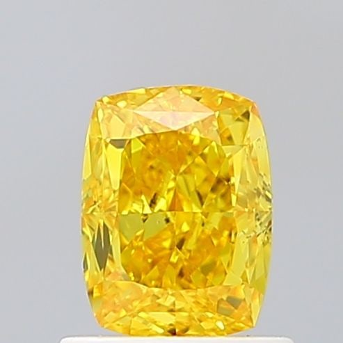 Loose Diamond - CUSHION MODIFIED 1.04ct Fancy Vivid Yellow VS1: Loose Diamond - CUSHION MODIFIED 1.04ct Fancy Vivid Yellow VS1 Source: This is a real non-mined Diamond that has been grown in a lab Shape: CUSHION MODIFIED Carats: 1.04 Color: Fancy Vivid Yellow Cert
