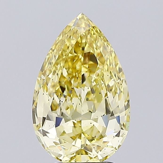 Loose Diamond - PEAR 3.01ct Fancy Vivid Yellow VS2: Loose Diamond - PEAR 3.01ct Fancy Vivid Yellow VS2 Source: This is a real non-mined Diamond that has been grown in a lab Shape: PEAR Carats: 3.01 Color: Fancy Vivid Yellow Certification: NONE Video: