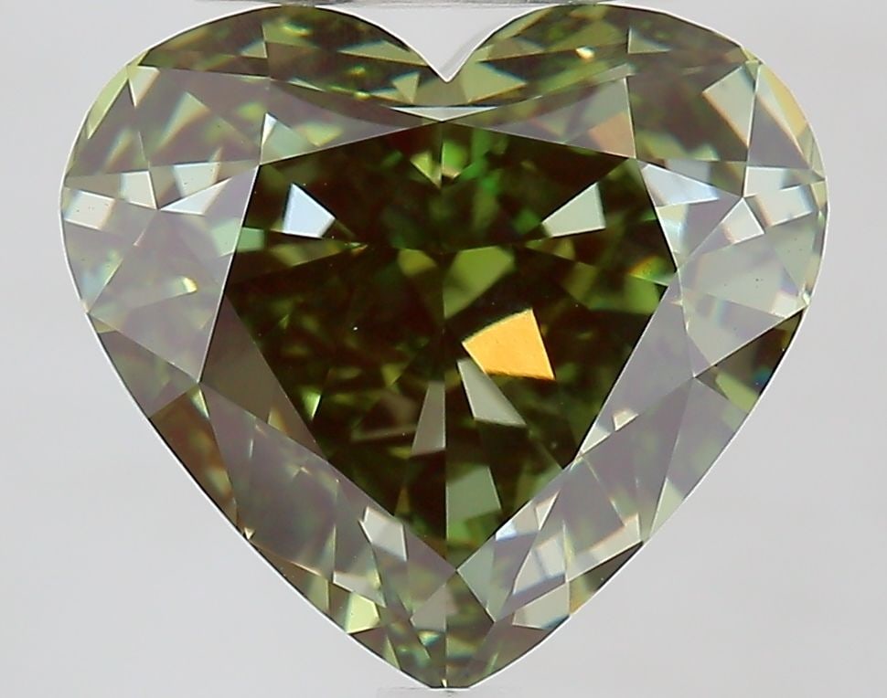 Loose Diamond - HEART 5.02ct Fancy Vivid Green VS1: Loose Diamond - HEART 5.02ct Fancy Vivid Green VS1 Source: This is a real non-mined Diamond that has been grown in a lab Shape: HEART Carats: 5.02 Color: Fancy Vivid Green Certification: IGI Video: