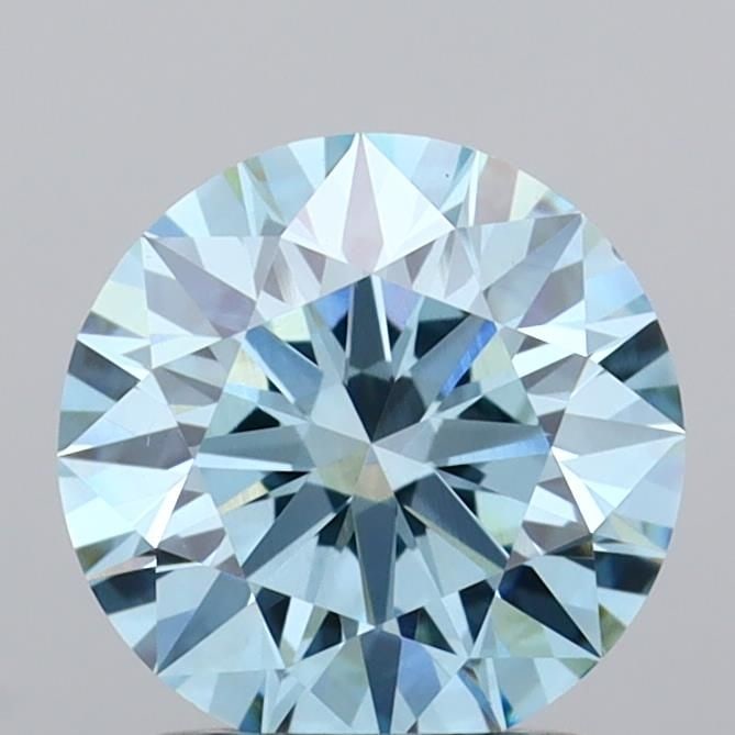 Ideal Loose Diamond - ROUND 1.51ct Fancy Vivid Blue VS1: Ideal Loose Diamond - ROUND 1.51ct Fancy Vivid Blue VS1 Source: This is a real non-mined Diamond that has been grown in a lab Shape: ROUND Carats: 1.51 Color: Fancy Vivid Blue Certification: IGI