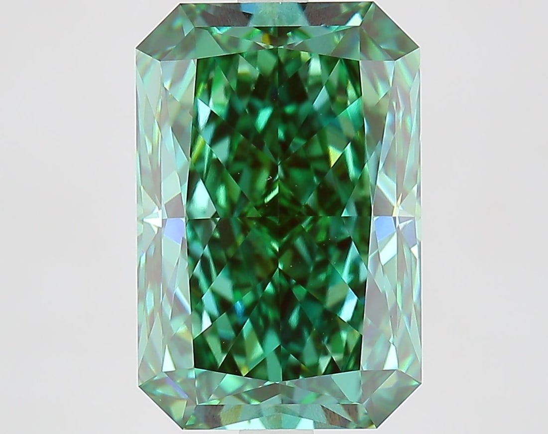 Loose Diamond - RADIANT 6.03ct Fancy Vivid Green VVS2 (1 of 1)