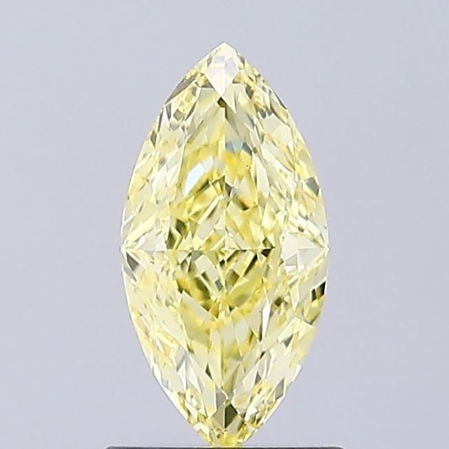 Loose Diamond - MARQUISE 0.83ct Fancy Vivid Yellow VS1: Loose Diamond - MARQUISE 0.83ct Fancy Vivid Yellow VS1 Source: This is a real non-mined Diamond that has been grown in a lab Shape: MARQUISE Carats: 0.83 Color: Fancy Vivid Yellow Certification: NONE 