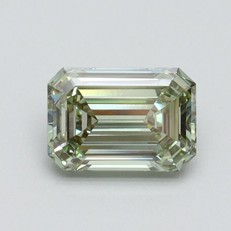Loose Diamond - EMERALD 0.85ct Fancy Intense Green VVS2: Loose Diamond - EMERALD 0.85ct Fancy Intense Green VVS2 Source: This is a real non-mined Diamond that has been grown in a lab Shape: EMERALD Carats: 0.85 Color: Fancy Intense Green Certification: IGI 