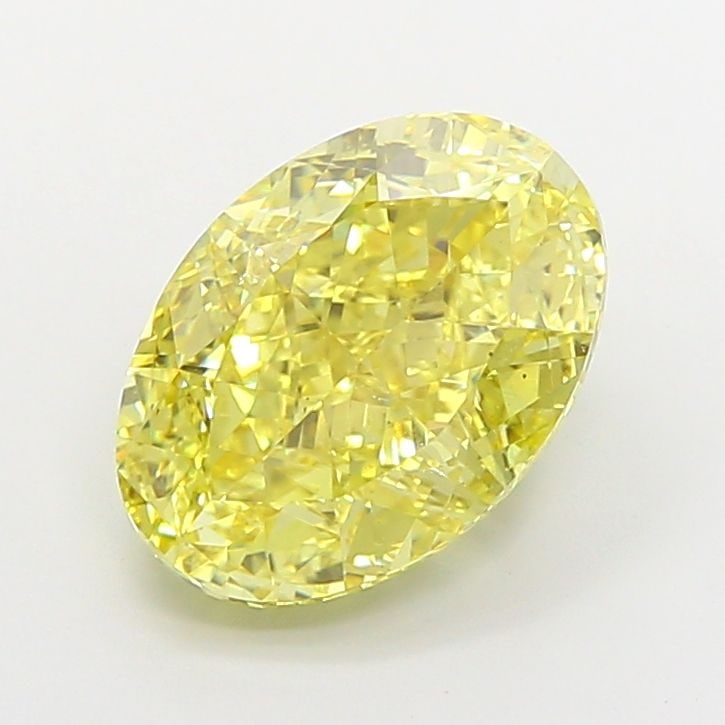 Loose Diamond - OVAL 4.4ct Fancy Intense Yellow VS1: Loose Diamond - OVAL 4.4ct Fancy Intense Yellow VS1 Source: This is a real non-mined Diamond that has been grown in a lab Shape: OVAL Carats: 4.4 Color: Fancy Intense Yellow Certification: IGI Video: