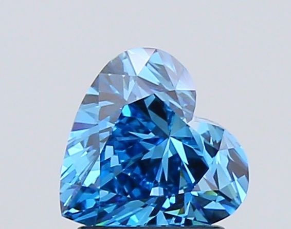 Loose Diamond - HEART 1.5ct Fancy Vivid Blue VVS2: Loose Diamond - HEART 1.5ct Fancy Vivid Blue VVS2 Source: This is a real non-mined Diamond that has been grown in a lab Shape: HEART Carats: 1.5 Color: Fancy Vivid Blue Certification: IGI Video: