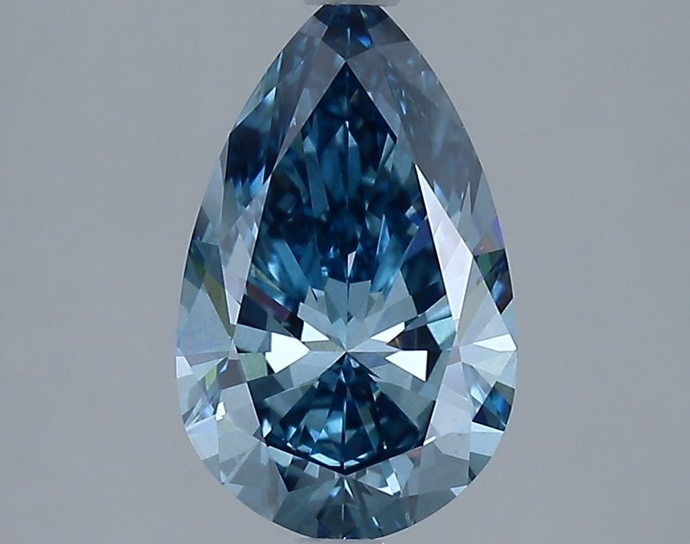 Loose Diamond - PEAR 2.2ct Fancy Vivid Blue VS2: Loose Diamond - PEAR 2.2ct Fancy Vivid Blue VS2 Source: This is a real non-mined Diamond that has been grown in a lab Shape: PEAR Carats: 2.2 Color: Fancy Vivid Blue Certification: IGI PLEASE NOTE: Fr