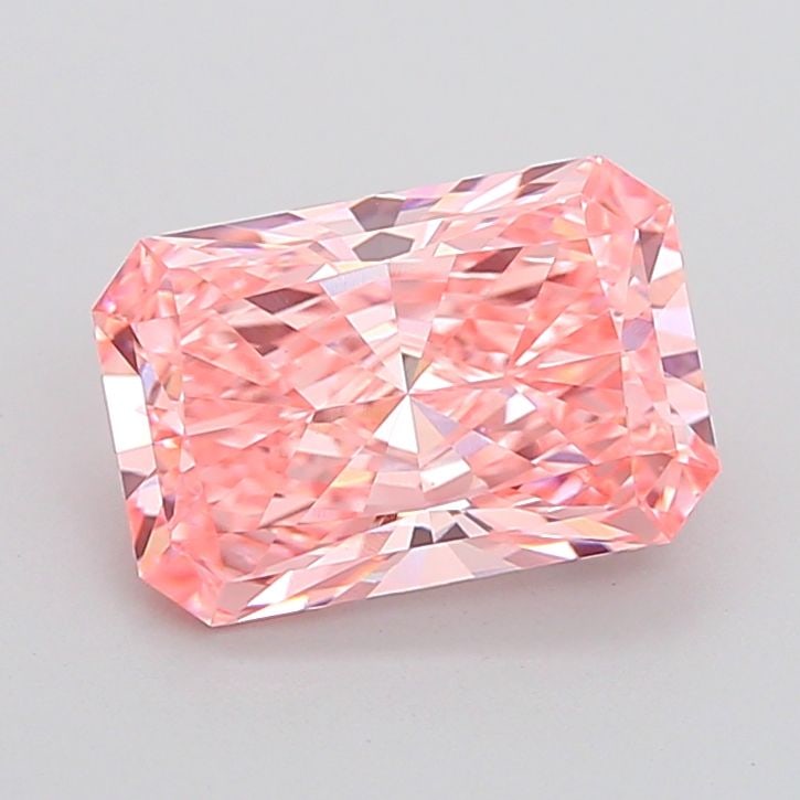 Loose Diamond - RADIANT 3.86ct Fancy Vivid Pink VS1: Loose Diamond - RADIANT 3.86ct Fancy Vivid Pink VS1 Source: This is a real non-mined Diamond that has been grown in a lab Shape: RADIANT Carats: 3.86 Color: Fancy Vivid Pink Certification: IGI Video: