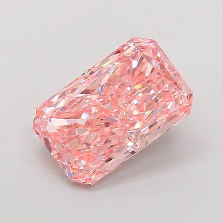 Loose Diamond - RADIANT 2.7ct Fancy Vivid Pink VS1: Loose Diamond - RADIANT 2.7ct Fancy Vivid Pink VS1 Source: This is a real non-mined Diamond that has been grown in a lab Shape: RADIANT Carats: 2.7 Color: Fancy Vivid Pink Certification: IGI Video: