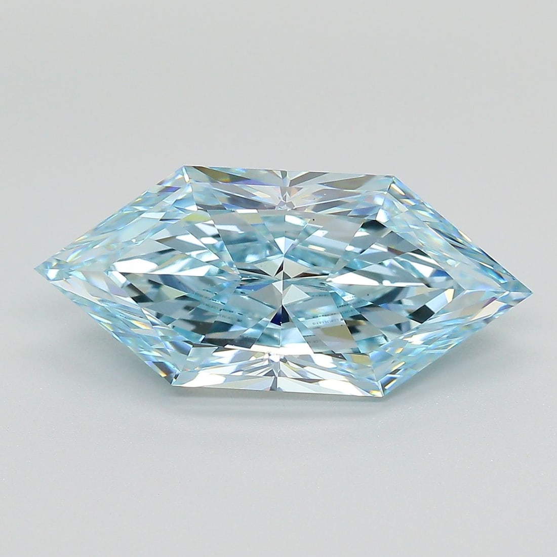 Loose Diamond - HEXAGONAL 5.02ct Fancy Intense Blue VS1: Loose Diamond - HEXAGONAL 5.02ct Fancy Intense Blue VS1 Source: This is a real non-mined Diamond that has been grown in a lab Shape: HEXAGONAL Carats: 5.02 Color: Fancy Intense Blue Certification:
