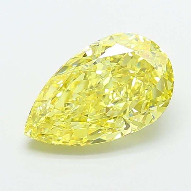 Loose Diamond - PEAR 4.53ct Fancy Intense Yellow VS2: Loose Diamond - PEAR 4.53ct Fancy Intense Yellow VS2 Source: This is a real non-mined Diamond that has been grown in a lab Shape: PEAR Carats: 4.53 Color: Fancy Intense Yellow Certification: IGI Video