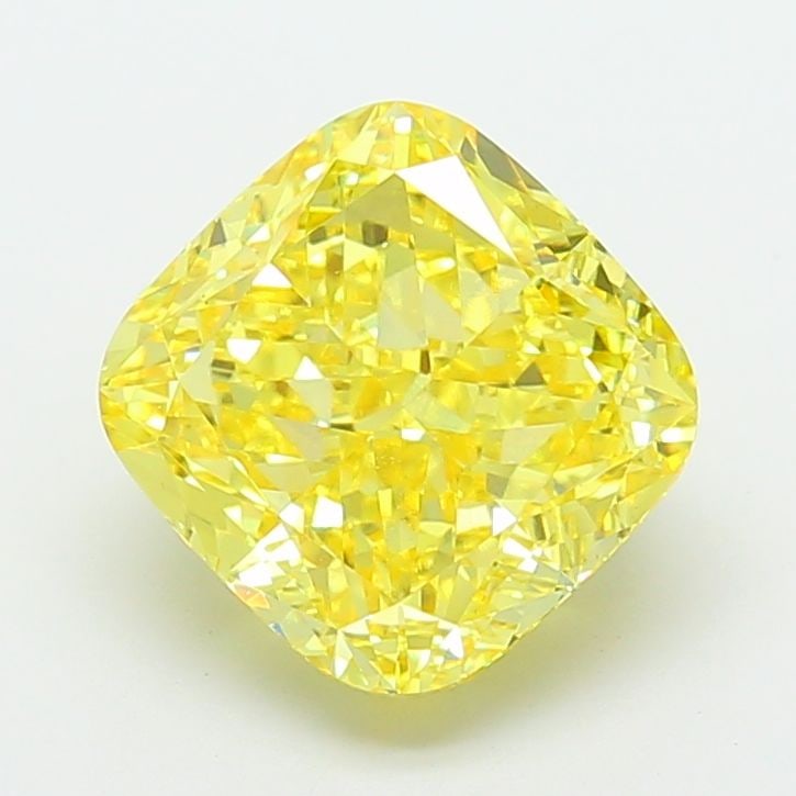 Loose Diamond - CUSHION MODIFIED 7.09ct Fancy Vivid Yellow VS1: Loose Diamond - CUSHION MODIFIED 7.09ct Fancy Vivid Yellow VS1 Source: This is a real non-mined Diamond that has been grown in a lab Shape: CUSHION MODIFIED Carats: 7.09 Color: Fancy Vivid Yellow Cert