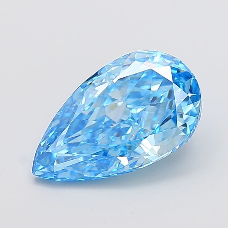 Loose Diamond - PEAR 4.05ct Fancy Vivid Blue VS1 (1 of 1)