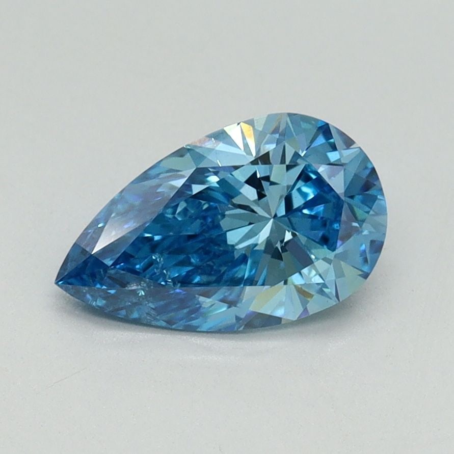 Loose Diamond - PEAR 1.0ct Fancy Vivid Blue SI1: Loose Diamond - PEAR 1.0ct Fancy Vivid Blue SI1 Source: This is a real non-mined Diamond that has been grown in a lab Shape: PEAR Carats: 1.0 Color: Fancy Vivid Blue Certification: IGI Video: Video