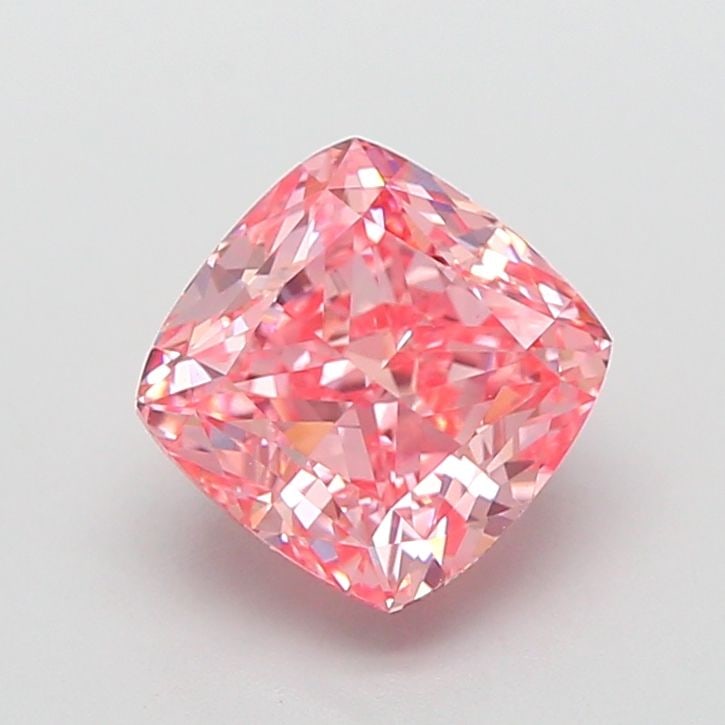 Loose Diamond - CUSHION MODIFIED 2.01ct Fancy Vivid Pink VVS2: Loose Diamond - CUSHION MODIFIED 2.01ct Fancy Vivid Pink VVS2 Source: This is a real non-mined Diamond that has been grown in a lab Shape: CUSHION MODIFIED Carats: 2.01 Color: Fancy Vivid Pink