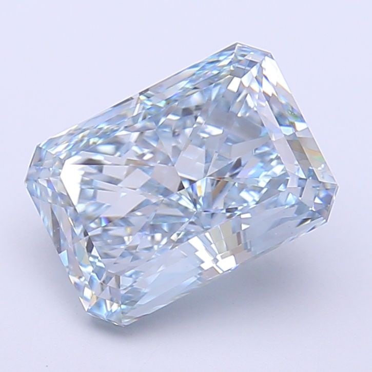 Loose Diamond - RADIANT 3.09ct Fancy Vivid Blue VVS2: Loose Diamond - RADIANT 3.09ct Fancy Vivid Blue VVS2 Source: This is a real non-mined Diamond that has been grown in a lab Shape: RADIANT Carats: 3.09 Color: Fancy Vivid Blue Certification: IGI