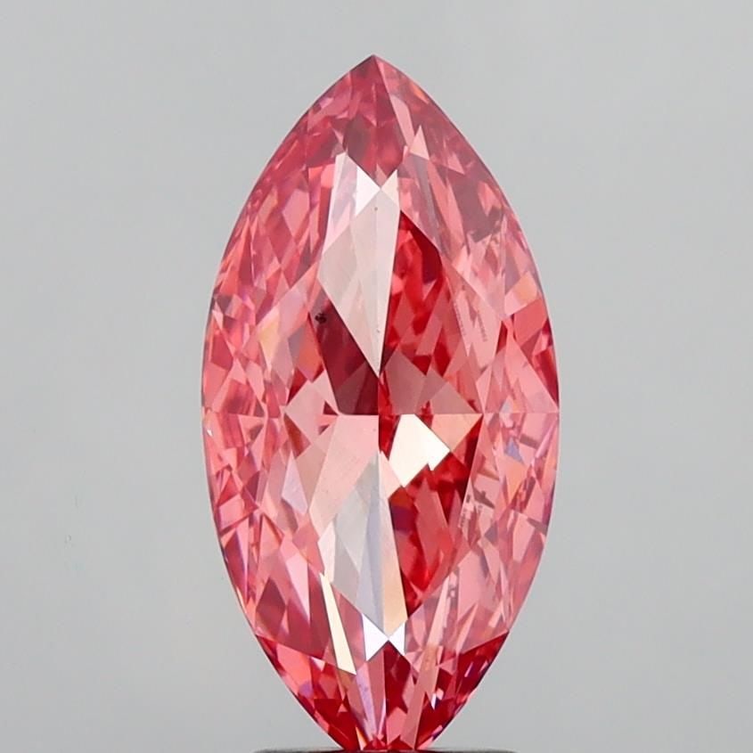 Loose Diamond - MARQUISE 5.29ct Fancy Vivid Pink VS2: Loose Diamond - MARQUISE 5.29ct Fancy Vivid Pink VS2 Source: This is a real non-mined Diamond that has been grown in a lab Shape: MARQUISE Carats: 5.29 Color: Fancy Vivid Pink Certification: IGI Video