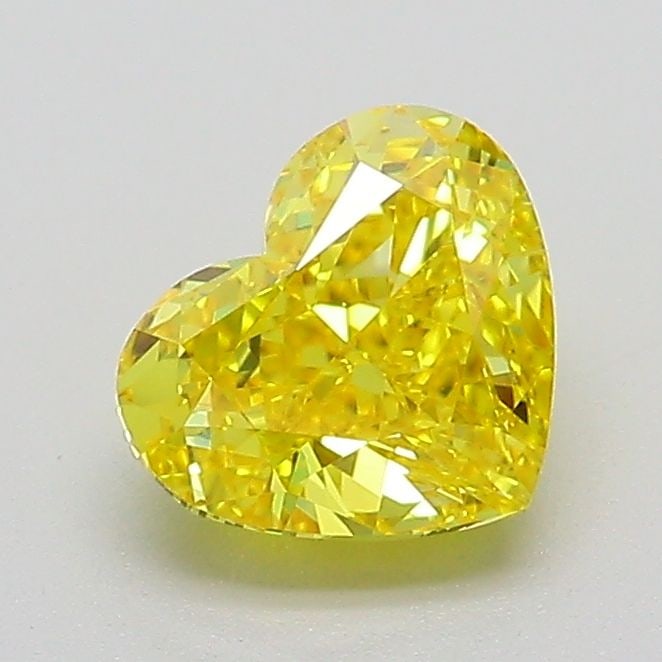 Loose Diamond - HEART 1.09ct Fancy Vivid Yellow VVS2: Loose Diamond - HEART 1.09ct Fancy Vivid Yellow VVS2 Source: This is a real non-mined Diamond that has been grown in a lab Shape: HEART Carats: 1.09 Color: Fancy Vivid Yellow Certification: IGI Video: