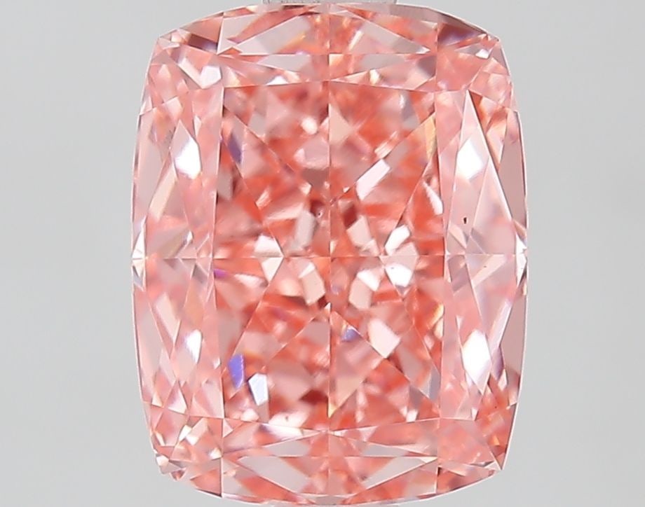 Loose Diamond - CUSHION MODIFIED 2.09ct Fancy Vivid Pink VVS2: Loose Diamond - CUSHION MODIFIED 2.09ct Fancy Vivid Pink VVS2 Source: This is a real non-mined Diamond that has been grown in a lab Shape: CUSHION MODIFIED Carats: 2.09 Color: Fancy Vivid Pink Certifi