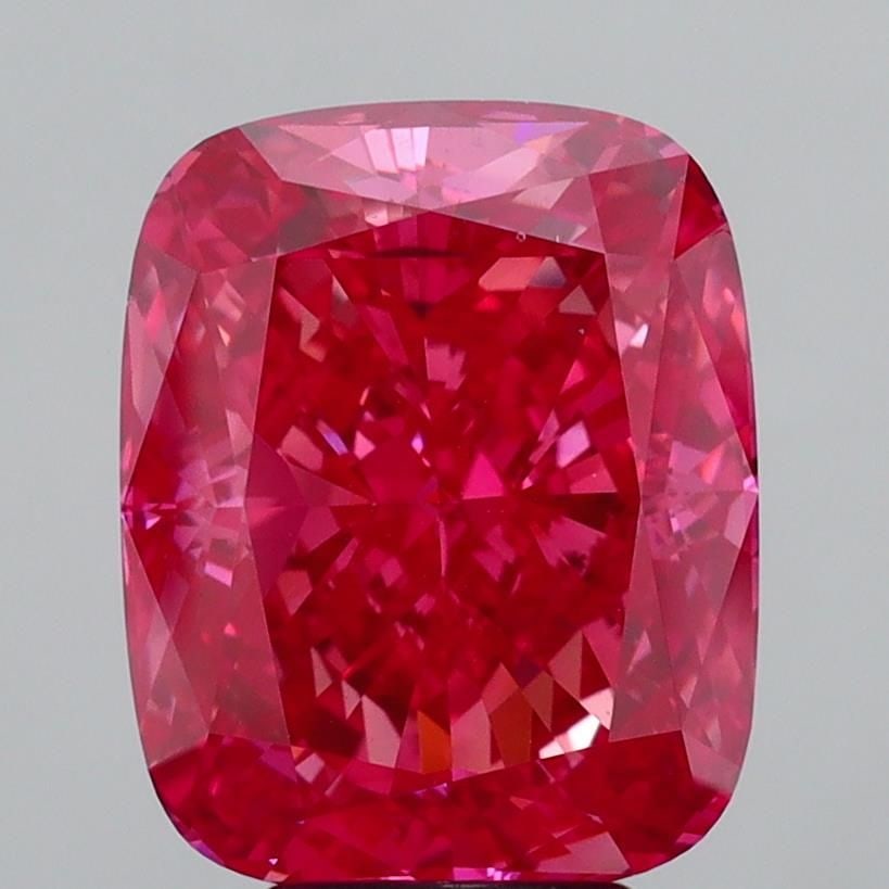 Loose Diamond - CUSHION MODIFIED 6.01ct Fancy Vivid Pink VS1: Loose Diamond - CUSHION MODIFIED 6.01ct Fancy Vivid Pink VS1 Source: This is a real non-mined Diamond that has been grown in a lab Shape: CUSHION MODIFIED Carats: 6.01 Color: Fancy Vivid Pink Certific