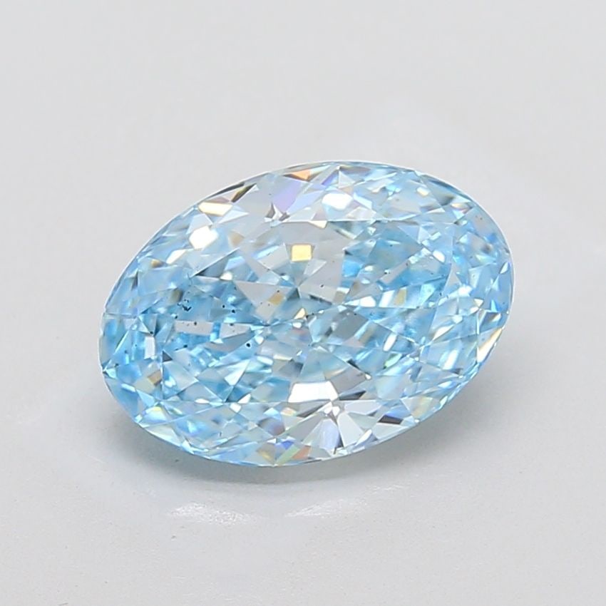 Loose Diamond - OVAL 3.5ct Fancy Vivid Blue SI1: Loose Diamond - OVAL 3.5ct Fancy Vivid Blue SI1 Source: This is a real non-mined Diamond that has been grown in a lab Shape: OVAL Carats: 3.5 Color: Fancy Vivid Blue Certification: IGI Video: Video