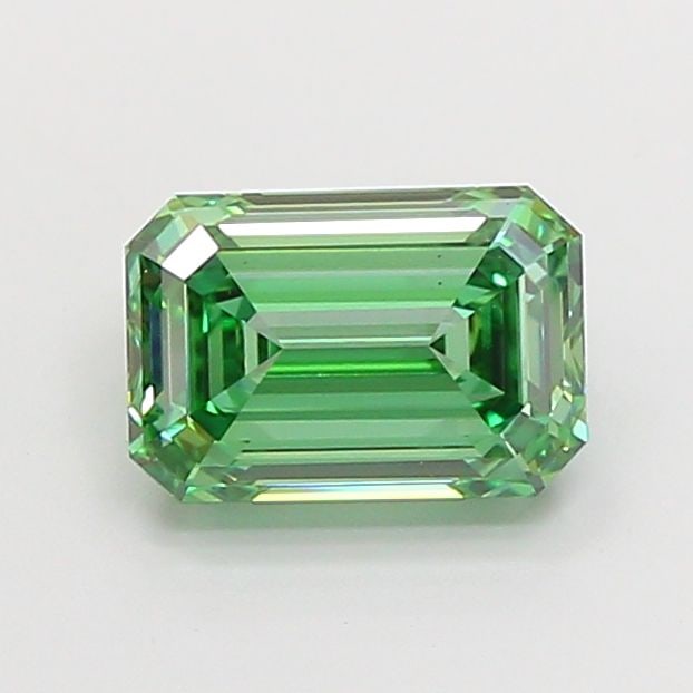 Loose Diamond - EMERALD 2.06ct Fancy Vivid Green VS1 (1 of 1)
