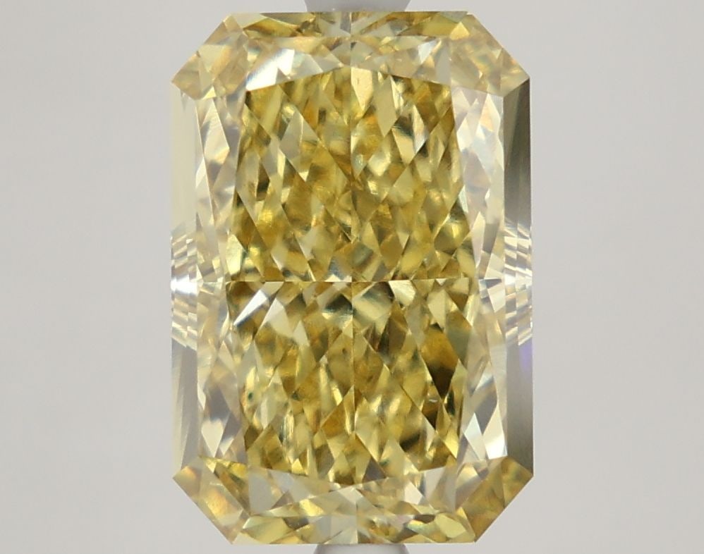 Loose Diamond - RADIANT 5.34ct Fancy Vivid Yellow VS1: Loose Diamond - RADIANT 5.34ct Fancy Vivid Yellow VS1 Source: This is a real non-mined Diamond that has been grown in a lab Shape: RADIANT Carats: 5.34 Color: Fancy Vivid Yellow Certification: NONE PL