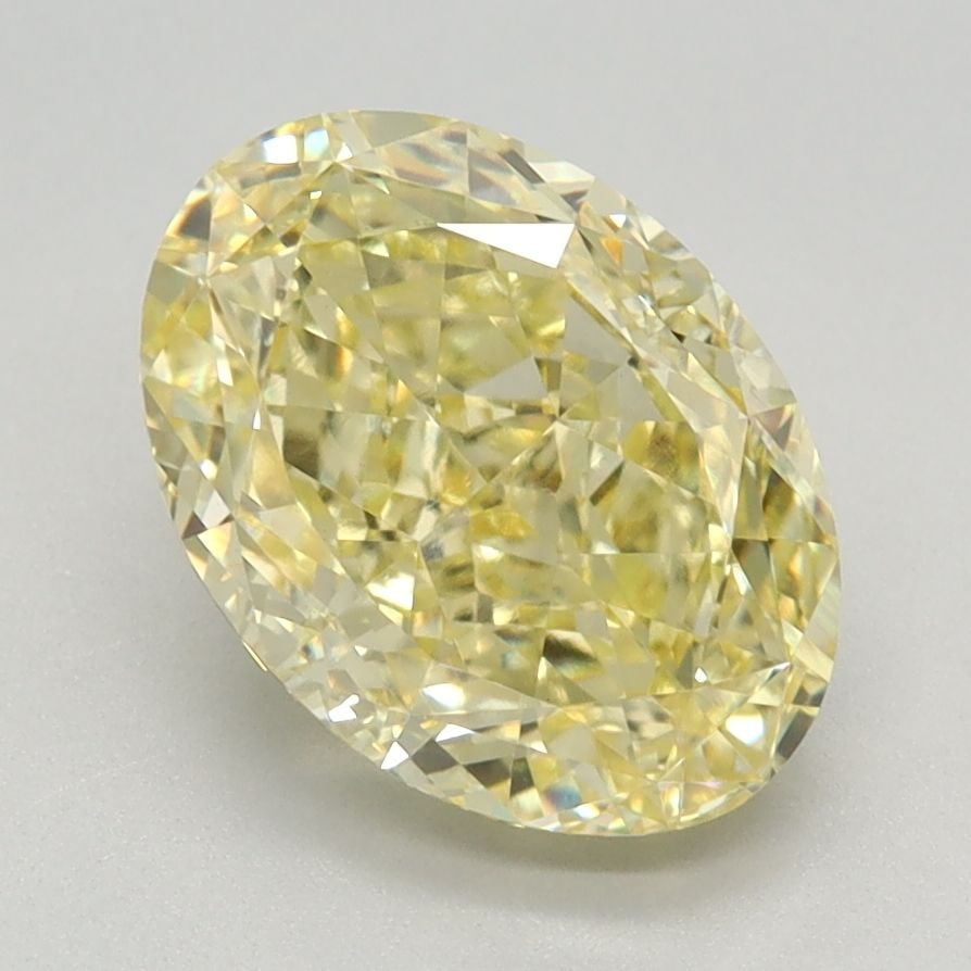 Loose Diamond - OVAL 2.49ct Fancy Vivid Yellow VS1: Loose Diamond - OVAL 2.49ct Fancy Vivid Yellow VS1 Source: This is a real non-mined Diamond that has been grown in a lab Shape: OVAL Carats: 2.49 Color: Fancy Vivid Yellow Certification: IGI Video: