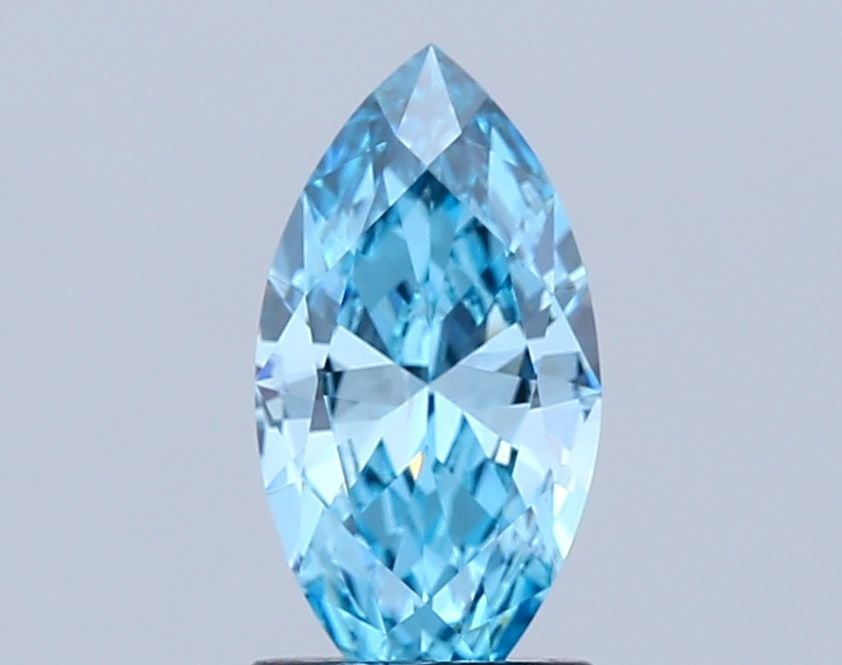 Loose Diamond - MARQUISE 1.5ct Fancy Vivid Blue VS1: Loose Diamond - MARQUISE 1.5ct Fancy Vivid Blue VS1 Source: This is a real non-mined Diamond that has been grown in a lab Shape: MARQUISE Carats: 1.5 Color: Fancy Vivid Blue Certification: IGI Video: