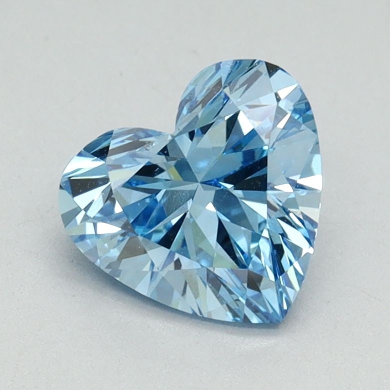 Loose Diamond - HEART 1.17ct Fancy Vivid Blue VS1: Loose Diamond - HEART 1.17ct Fancy Vivid Blue VS1 Source: This is a real non-mined Diamond that has been grown in a lab Shape: HEART Carats: 1.17 Color: Fancy Vivid Blue Certification: IGI Video: