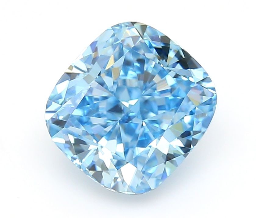 Loose Diamond - CUSHION MODIFIED 1.54ct Fancy Vivid Blue VVS2: Loose Diamond - CUSHION MODIFIED 1.54ct Fancy Vivid Blue VVS2 Source: This is a real non-mined Diamond that has been grown in a lab Shape: CUSHION MODIFIED Carats: 1.54 Color: Fancy Vivid Blue