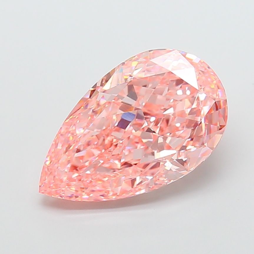 Loose Diamond - PEAR 11.03ct Fancy Vivid Pink VVS2: Loose Diamond - PEAR 11.03ct Fancy Vivid Pink VVS2 Source: This is a real non-mined Diamond that has been grown in a lab Shape: PEAR Carats: 11.03 Color: Fancy Vivid Pink Certification: IGI Video: