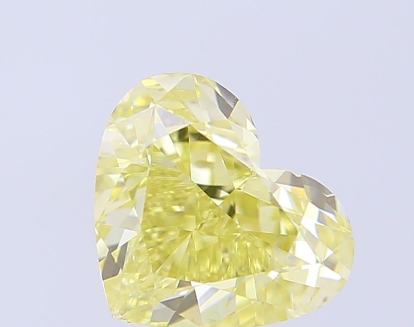 Loose Diamond - HEART 1.05ct Fancy Yellow VS1: Loose Diamond - HEART 1.05ct Fancy Yellow VS1 Source: This is a real non-mined Diamond that has been grown in a lab Shape: HEART Carats: 1.05 Color: Fancy Yellow Certification: IGI Video: